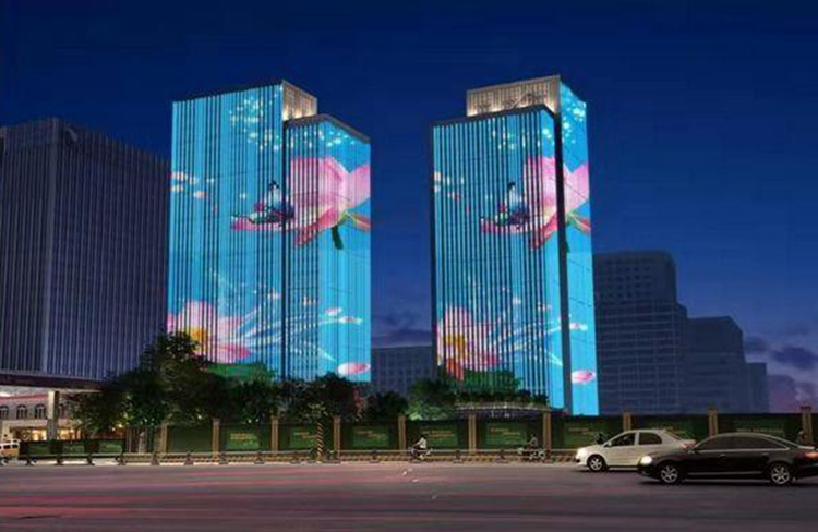 為什么戶外玻璃幕墻上會(huì)出現(xiàn)全彩動(dòng)畫燈光效果？